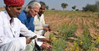 Traditional Medicinals co-founder and chief visionary officer Drake Sadler visits a producer group in India | Photo from Traditional Medicinals