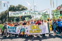 GreenFaith marches for climate in Rome, Italy.