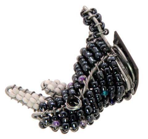 Rhino head made from glass beads. Fair Trade Gift Guide.